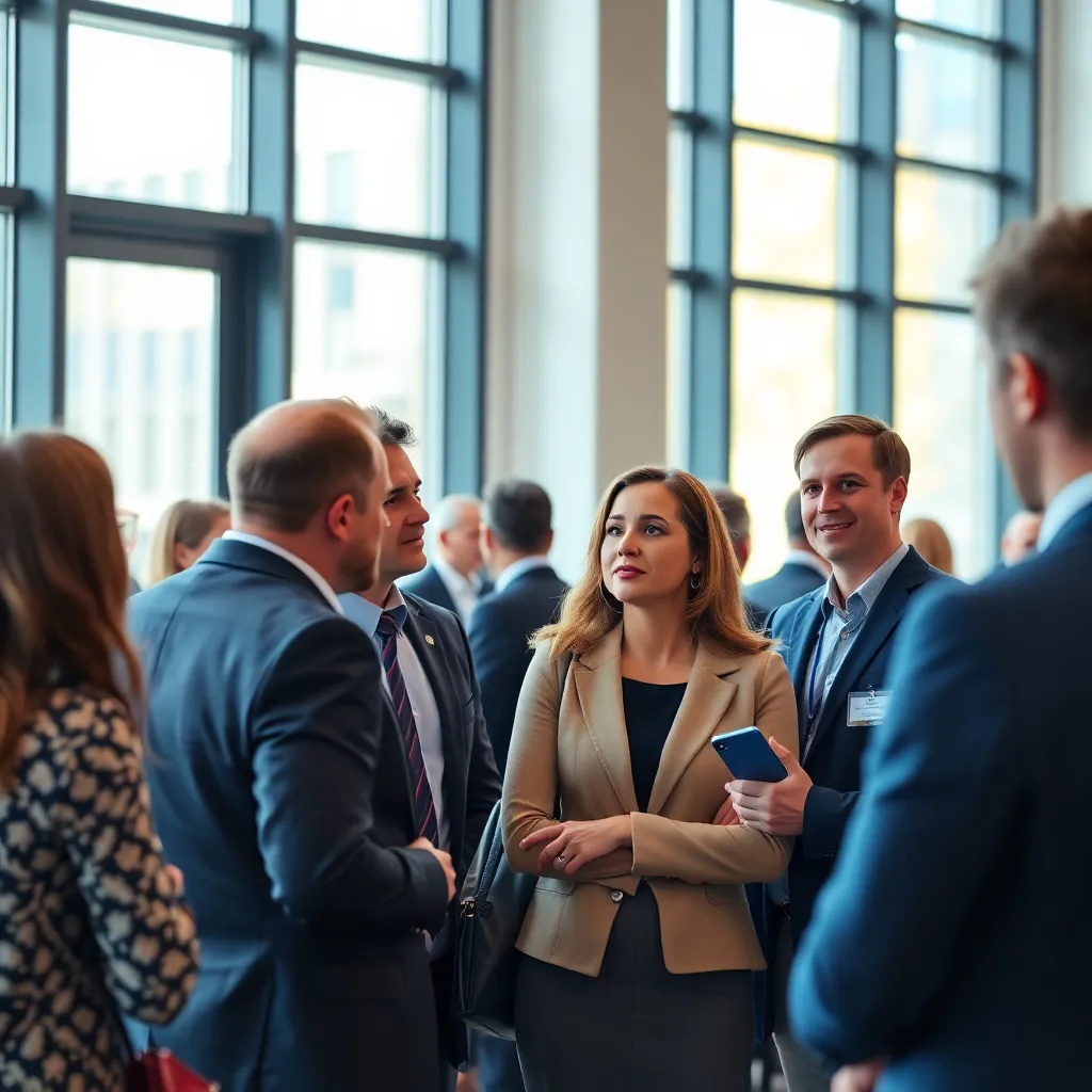 Professioneel netwerkevenement in een moderne vergaderruimte in Amsterdam