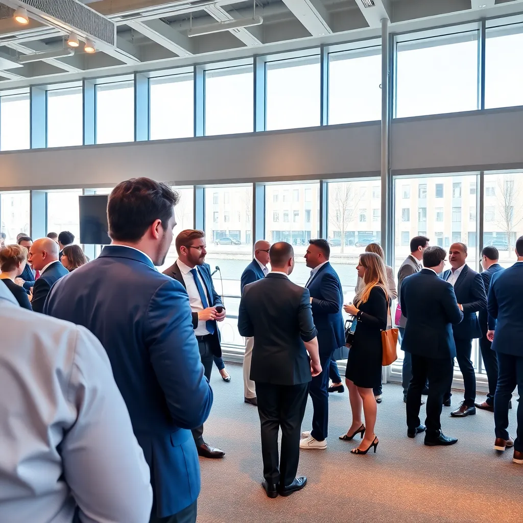 Nederlandse zakenlieden in gesprek tijdens een informele bijeenkomst