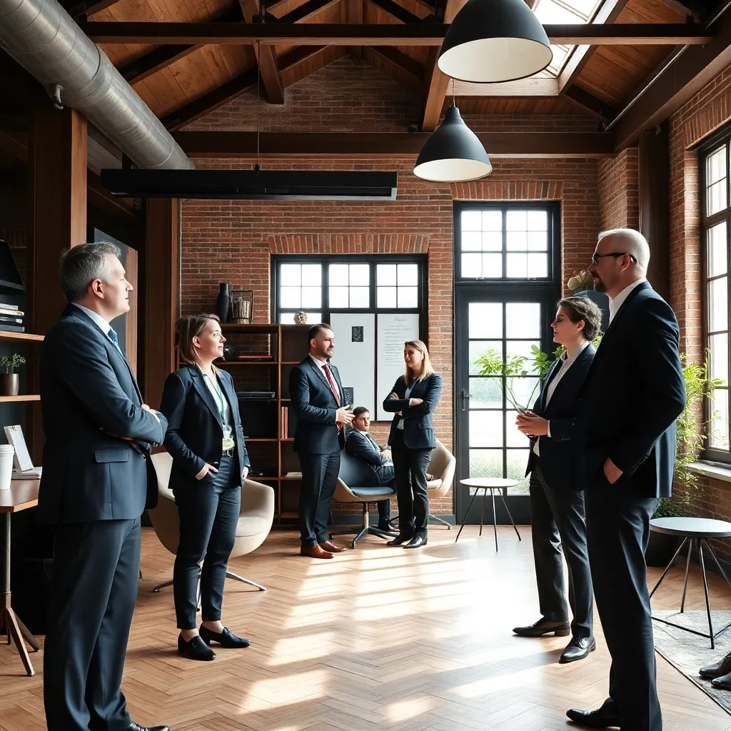 Nederlandse zakenmensen in gesprek tijdens een formele bijeenkomst