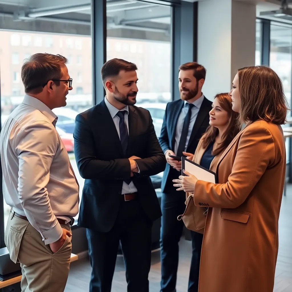 Informele Nederlandse borrel met professionals in gesprek