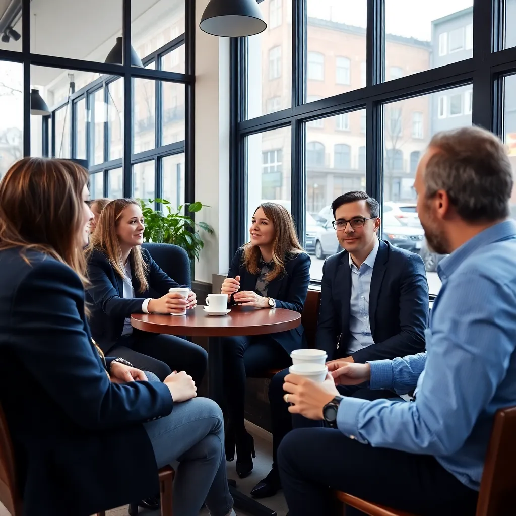 Nederlandse professionals tijdens een informele netwerkbijeenkomst