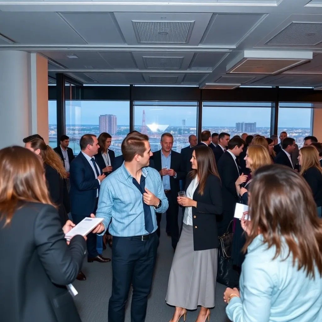 Nederlandse professionals in gesprek tijdens een netwerkevenement